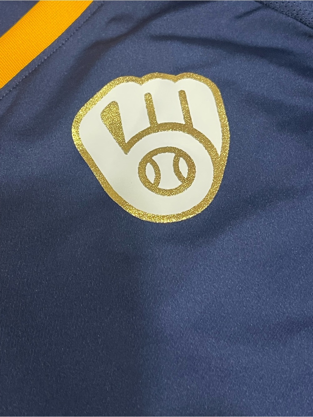Milwaukee Brewers Fanatics Women's League Diva Star Raglan V-Neck shirt plus siz - Picture 5 of 11